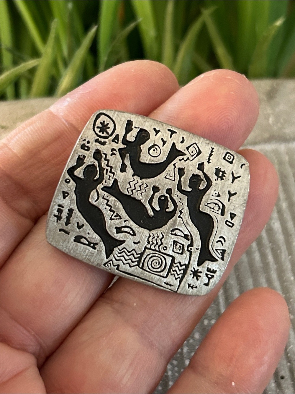 vintage Urban Fetishes pewter mermaid brooch designed by artist Alice Seely ‘98